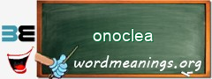 WordMeaning blackboard for onoclea